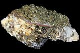 Pyrite On Calcite - El Hammam Mine, Morocco #80733-4